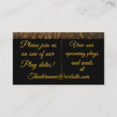 舞台芸術演技映画 名刺 (裏面)