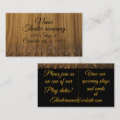 舞台芸術演技映画 名刺 (正面/裏面)