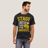 舞台裏のスタッフ 私は影で働く Tシャツ (正面フル)