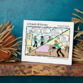 舞台裏の「ユーモアのTouch」マッサージ漫画 フォトプラーク (側面)