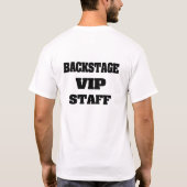 舞台裏VIPのスタッフ Tシャツ (裏面)