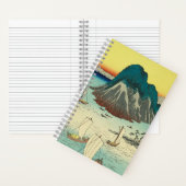 舞坂（日本）:ヴィンテージ日本の木版画 ノートブック (内側)