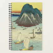 舞坂（日本）:ヴィンテージ日本の木版画 プランナー手帳 (正面)