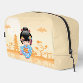 舞妓こけしの人形かわいい日本の芸者イエロー ドップキット (右コーナー)