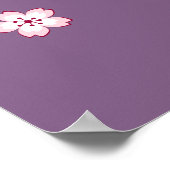 舞妓こけし人形 – 青い着物芸者ガール ポスター (角)