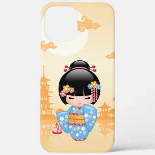 舞妓コケシ人形 - かわいい日本のお姫様 iPhone 12 PRO MAX ケース