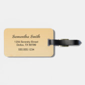 舞子こけし人形 – かわいい日本の芸者ガール ラゲッジタグ (裏面横)