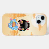 舞子こけし人形 – かわいい日本の芸者ガール Case-Mate iPhoneケース (裏面 (横))