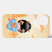 舞子こけし人形 – かわいい日本の芸者ガール Case-Mate iPhoneケース (裏面 (横))