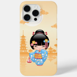 舞子こけし人形 – かわいい日本の芸者ガール iPhone 15 PRO MAXケース