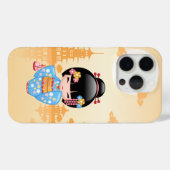 舞子こけし人形 – かわいい日本の芸者ガール Case-Mate iPhoneケース (裏面 (横))