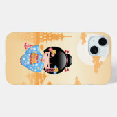 舞子こけし人形 – かわいい日本の芸者ガール Case-Mate iPhoneケース (裏面 (横))