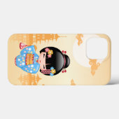 舞子こけし人形 – かわいい日本の芸者ガール Case-Mate iPhoneケース (裏面 (横))