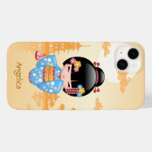 舞子こけし人形 – かわいい日本の芸者ガール Case-Mate iPhoneケース (裏面 (横))