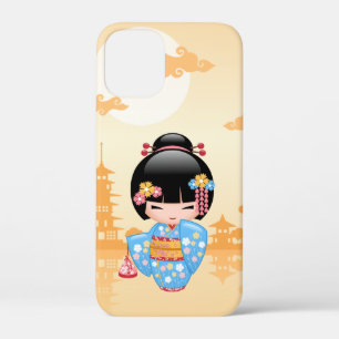 舞子こけし人形 – かわいい日本の芸者ガール iPhone 12 MINI ケース
