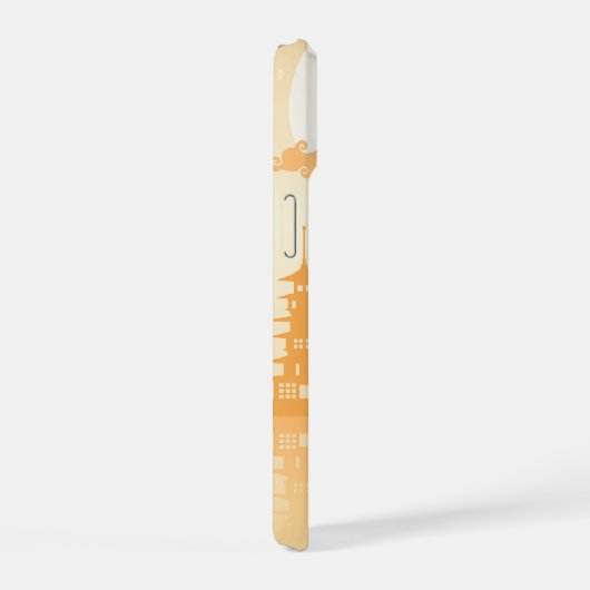 舞子こけし人形 – かわいい日本の芸者ガール iPhone 15ケース (右側面)