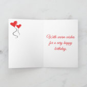 舞子日本の誕生日カード カード (内部)