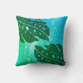 舞海ハワイアンモンステラリーフタイ – ダイレンド クッション (裏面)