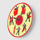 舞踊家 ラージ壁時計 (傾斜)