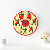 舞踊家 ラージ壁時計 (ホーム)