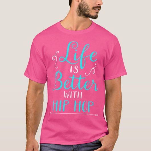 舞踊用のヒップホップは生活の方が好い Tシャツ (正面)