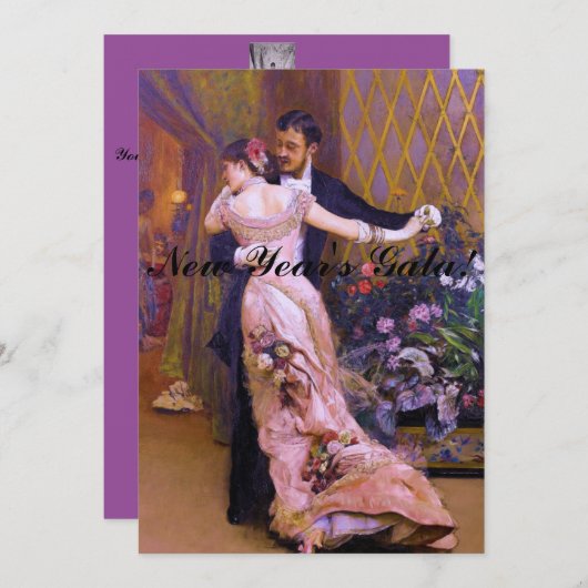 舞踏会の最後 招待状 (正面/裏面)