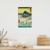 舞阪市：ヴィンテージ木版画プリント ポスター (キッチン)