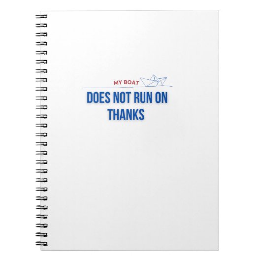 舟が走上が感謝していら ノートブック (正面)