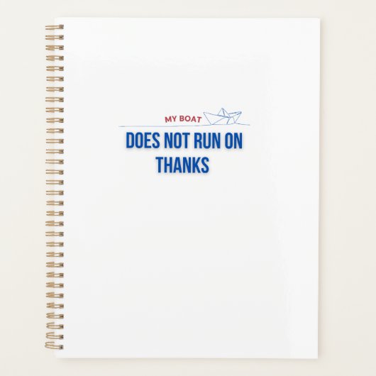 舟が走上が感謝していら プランナー手帳 (正面)