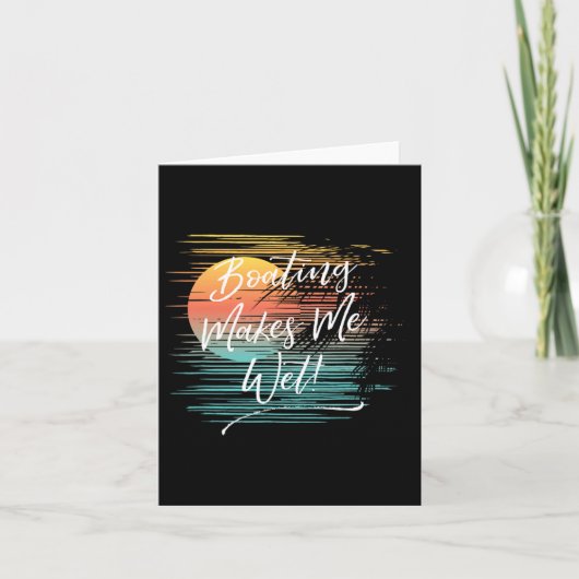 舟に乗ると私の体は濡れる カード (正面)