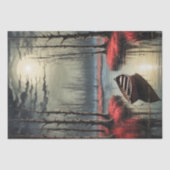 舟は月光の下、沼の中に捨てられた 薄葉紙 (正面)