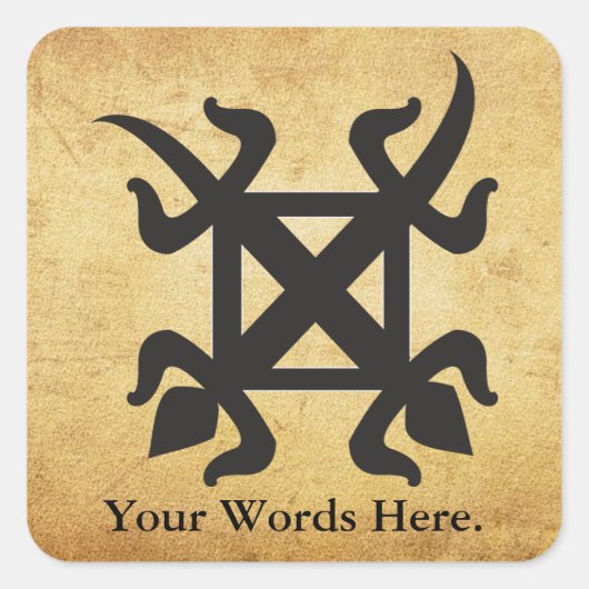 舟舟府 |統一民主主義の象徴 スクエアシール (正面)