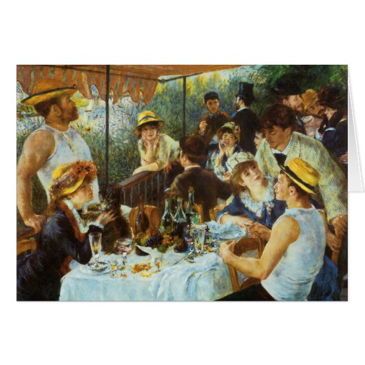 舟遊びの会の昼食(1881) by ピエール・レノワール (正面横)