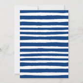 航海おめでとう！男の子の海をテーマにしたベビーシャワー 招待状 (裏面)