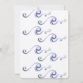 航海おめでとう 男の子の海事ベイビーシャワー招待状 招待状 (裏面)