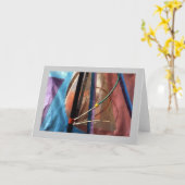 "航海します" カード (黄色い花)