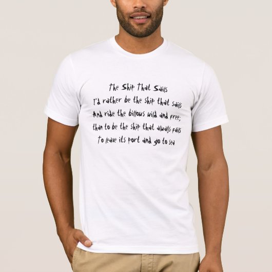 航海する船 Tシャツ (正面)