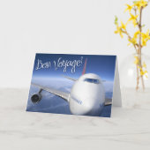 航海だ！（飛行機） カード (黄色い花)