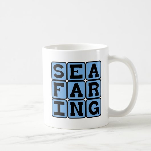 航海と水上ライフスタイル コーヒーマグカップ (右)