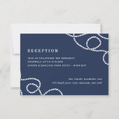 航海にふさわしい結婚式受付案内カード | 海軍 招待状 (正面)