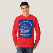 航海にインスパイアされたフレーズTシャツ Tシャツ (正面フル)