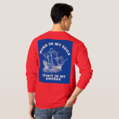 航海にインスパイアされたフレーズTシャツ Tシャツ (裏面フル)