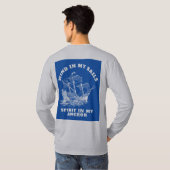 航海にインスピレーションを与える引用Tシャツ Tシャツ (裏面フル)