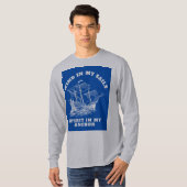 航海にインスピレーションを与える引用Tシャツ Tシャツ (正面フル)