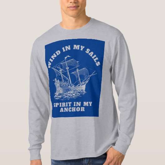 航海にインスピレーションを与える引用Tシャツ Tシャツ (正面)