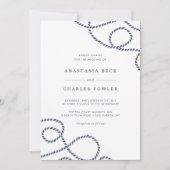 航海に適した結婚式招待状 |白 招待状 (正面)