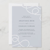 航海に適した結婚式招待状 |霧 招待状 (正面)