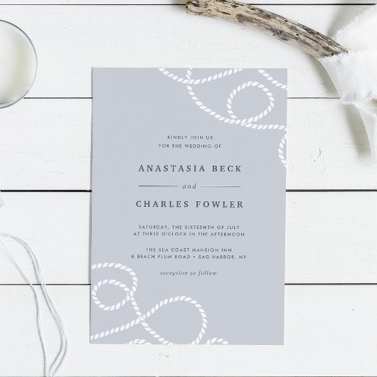 航海に適した結婚式招待状 |霧 招待状
