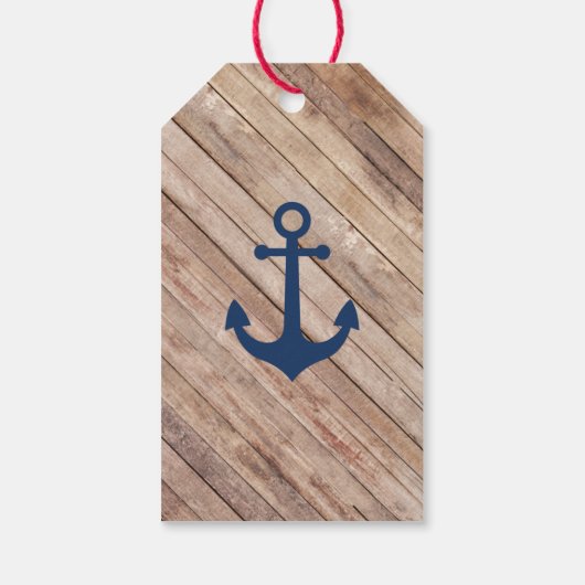 航海のありがとうラベルいかり ギフトタグ (裏面)