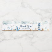 航海のありがとう赤ちゃんシャワー水ボトルラベル ペットボトルラベル (シングルラベル)